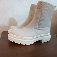 نیم بوت  رنگ کرم نو سایز 38