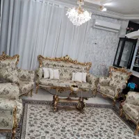 مبل سلطنتی ۹ نفره|مبلمان خانگی و میز عسلی|ایوان, |دیوار