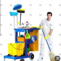 نظافت منزل ومحل کار کشیدن مصالح وکارهای نظافت سا