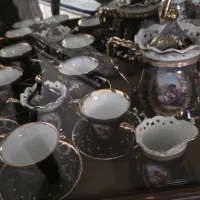 سرویس چای‌خوری لیلی مجنون سرمه ای