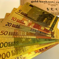 یورو و دلار کلکسیونی و تزیینی ( روکش آب طلا )|کلکسیون سکه، تمبر، اسکناس|کرج, شهرک بنفشه|دیوار