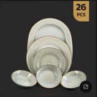 سرویس 26 پارچه چینی مقصود|ظروف سرو و پذیرایی|ساوه, |دیوار