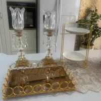 شمعدان وسینی و استند دوطبقه