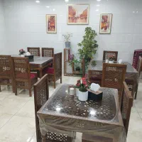 میز وصندلی غذاخوری چوبی طرح سنتی