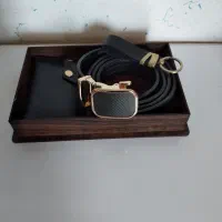 ست کادویی کمربند و جا کارتی و دسته کلید