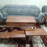 یک دست مبل آنتیک راحتی ، ۸ نفره با عسلی کامل|مبلمان خانگی و میز عسلی|بروجرد, |دیوار