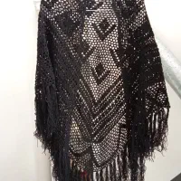 روسری بافت با چادر دوخته