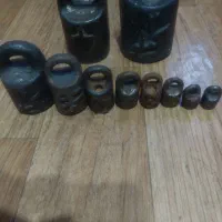 ست سنگ وزنه ترازو قدیمی آنتیک کلکسیونی دکوری