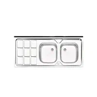 سینک ایلیا استیل 120×50 روکار در بازرگانی پویا