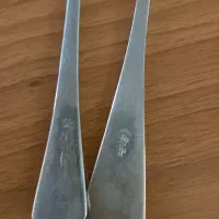 دو دست قاشق چنگال برنجی زرد رنگ قدمت بالای ۱۰۰ سال|کلکسیون اشیاء عتیقه|تهران, جردن|دیوار