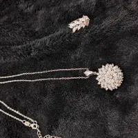 نیم ست نقره (مناسب هدیه )