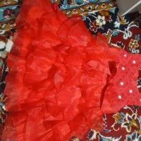پیراهن عروس قرمز درحد نو
