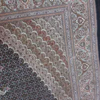 فرش دستباف سرمه ای ریزماهی خوی|فرش|اردبیل, |دیوار