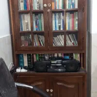 کتابخانه نوستالژی جنس چوب گردو