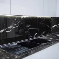 کابینت هایگلاس براق با صفحه مشکی جذاب|مصالح و تجهیزات ساختمان|گرگان, |دیوار