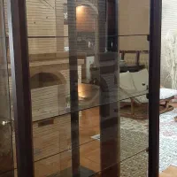 بوفه چوب و شیشه نو