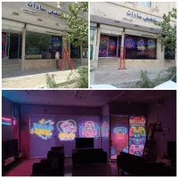 چاپ و نصب استیکر مش شیشه مات کن برچسب کابینت