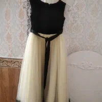 پیراهن دخترانه مجلسی مشکی لیمویی|کفش و لباس بچه|کرمانشاه, |دیوار