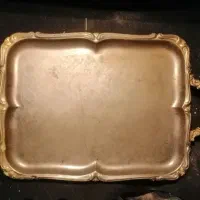 سینی برنجی قدیمی|کلکسیون اشیاء عتیقه|نیشابور, شهید جعفری|دیوار