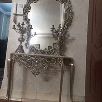خریدار و فروش آینه و شمعدان برنزی شکسته سالم خراب