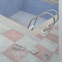 کاشی کاری وسیمانکاری بلوک زنی