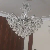 یه جفت لوستر کریستالی  ۸ شاخه  دانه ای ۴ تومان|لوستر و چراغ آویز|کرمانشاه, |دیوار