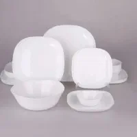 سرویس گلدن اوپال سفید ساده آرکوپال لب طلایی خارجی|ظروف سرو و پذیرایی|یزد, |دیوار