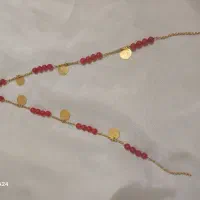 زنجیر همراه با ۶عدد اشتفی ۱۸ گرم