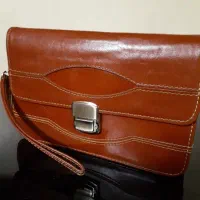 کیف چرم طبیعی پاسپورتی رمزدار مردانه در حد نو|کیف، کفش، کمربند|اندیشه, اندیشه فاز ۲|دیوار