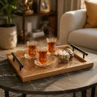سینی چوبی روس مستطیل