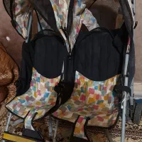 کالسکه دوقلو عصایی