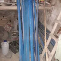 پایه فنس فلزی نبشی ۴ ،ارتفاع دو متر