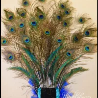 فروش/پر طاووس وارداتی تک و عمده|گل مصنوعی|تهران, افسریه شمالی|دیوار