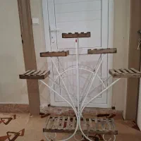 استند گل پایه فلزی|کتابخانه، شلف، قفسه‌های دیواری|شاهرود, |دیوار