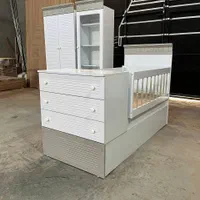 سرویس نوزادی اقتصادی/کمد و ویترین/تخت /اریکا چوب|تخت و سرویس خواب|مشهد, خین عرب|دیوار