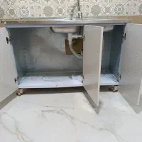 سینک ظرفشویی همراه با کابینت و شیر|مصالح و تجهیزات ساختمان|ساوه, |دیوار