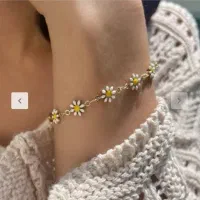 دستبند، پابند بابونه دخترانه استیل