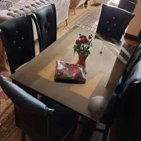 میز ناهارخوری ۶ نفره|میز و صندلی غذاخوری|برازجان, |دیوار