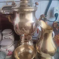 سماور گازی برنجی