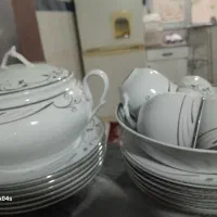 سرویس چینی شش نفره|ظروف سرو و پذیرایی|اردبیل, |دیوار