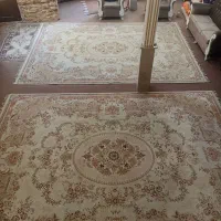 یک جفت فرش ماشینی 12 متری کاملاً نخی و ضخیم