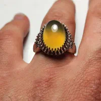 عقیق زرد یمن لامپی دستساز|جواهرات|قم, صفائیه|دیوار