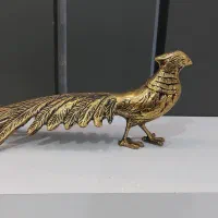 یک جفت طاووس برنز