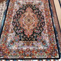 فرش قالیچه ابریشم تبریز رچ 50