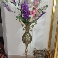 گلدان برنز با گل|صنایع دستی و سایر لوازم تزئینی|تهران, سهروردی|دیوار