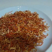 خلاله پوست پرتقال تازه تمیز