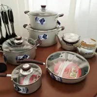 سرویس قابلمه تفلون قدیمی همیلتون انگلیسی