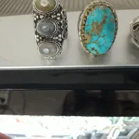 یاقوت به وزن ۳۶ گرم و انگشتر سه نگین|جواهرات|اصفهان, باب الدشت|دیوار