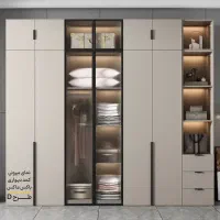 کابینت کمد دیواری شرایطی|کتابخانه، شلف، قفسههای دیواری|خرمآباد, |دیوار