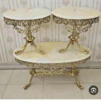 میز جلومبلی برنز و برنزی افتابگردان سنگین|مبلمان خانگی و میز عسلی|ارومیه, |دیوار